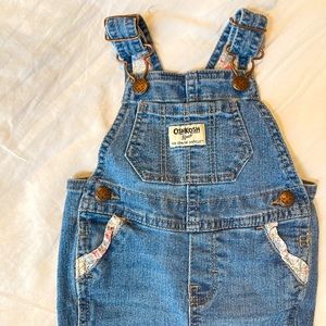 Osh-Kosh Denim Overalls - 6m